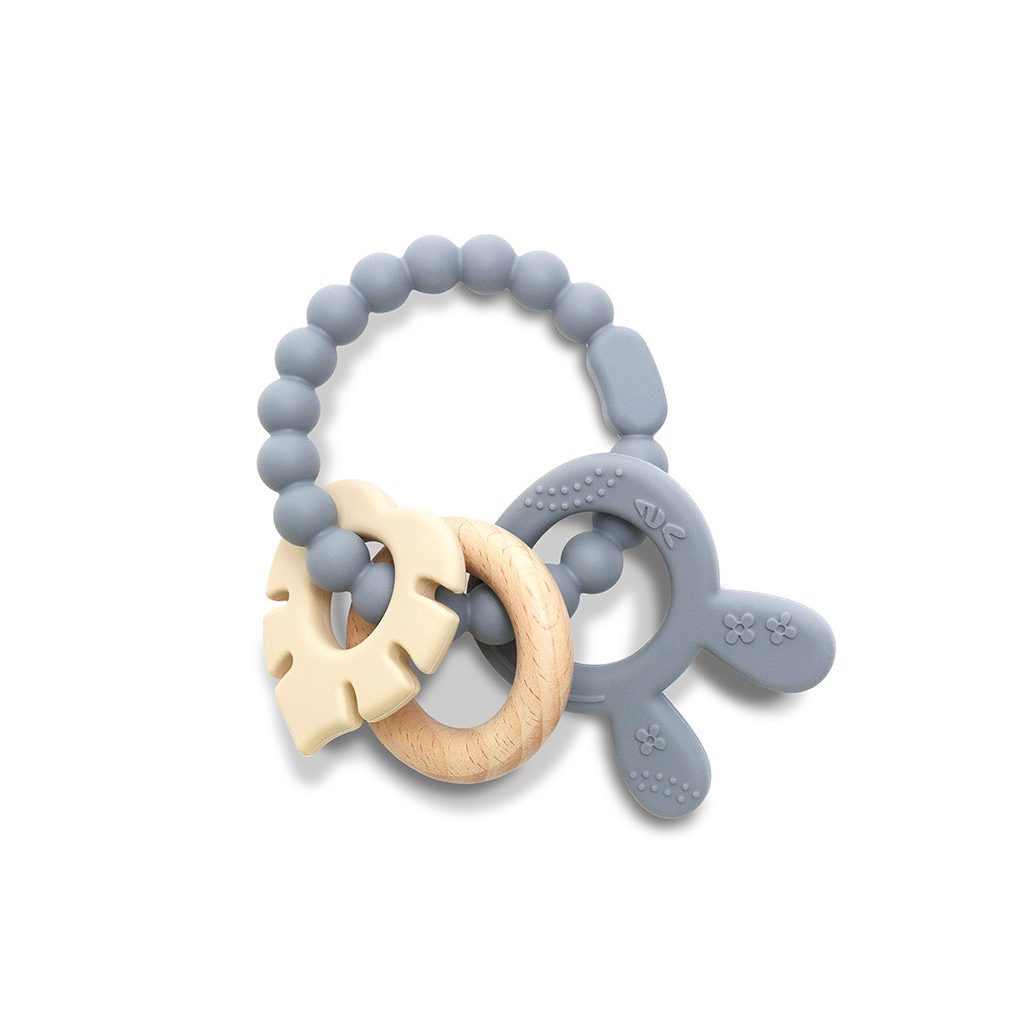 Lorelli Nyuszi szilikon és bükkfa rágóka - Grey
