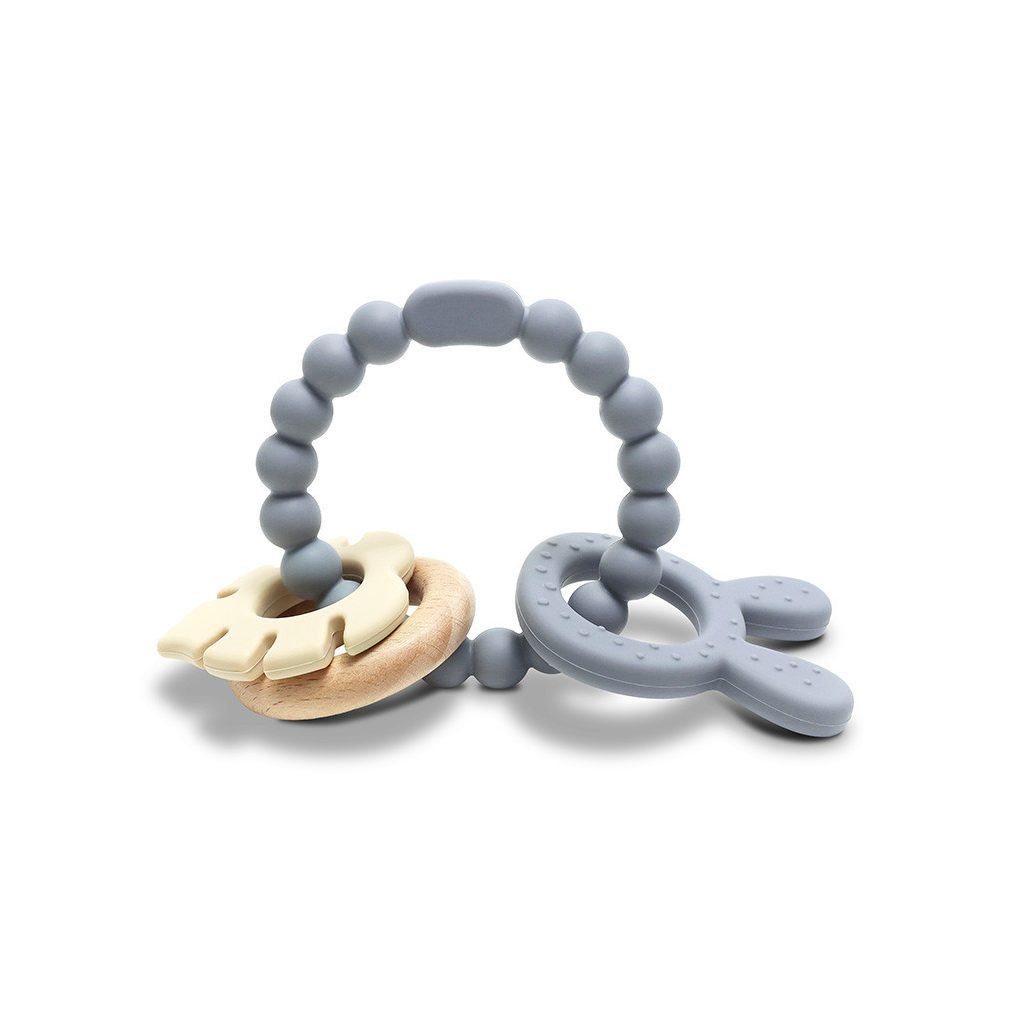 Lorelli Nyuszi szilikon és bükkfa rágóka - Grey