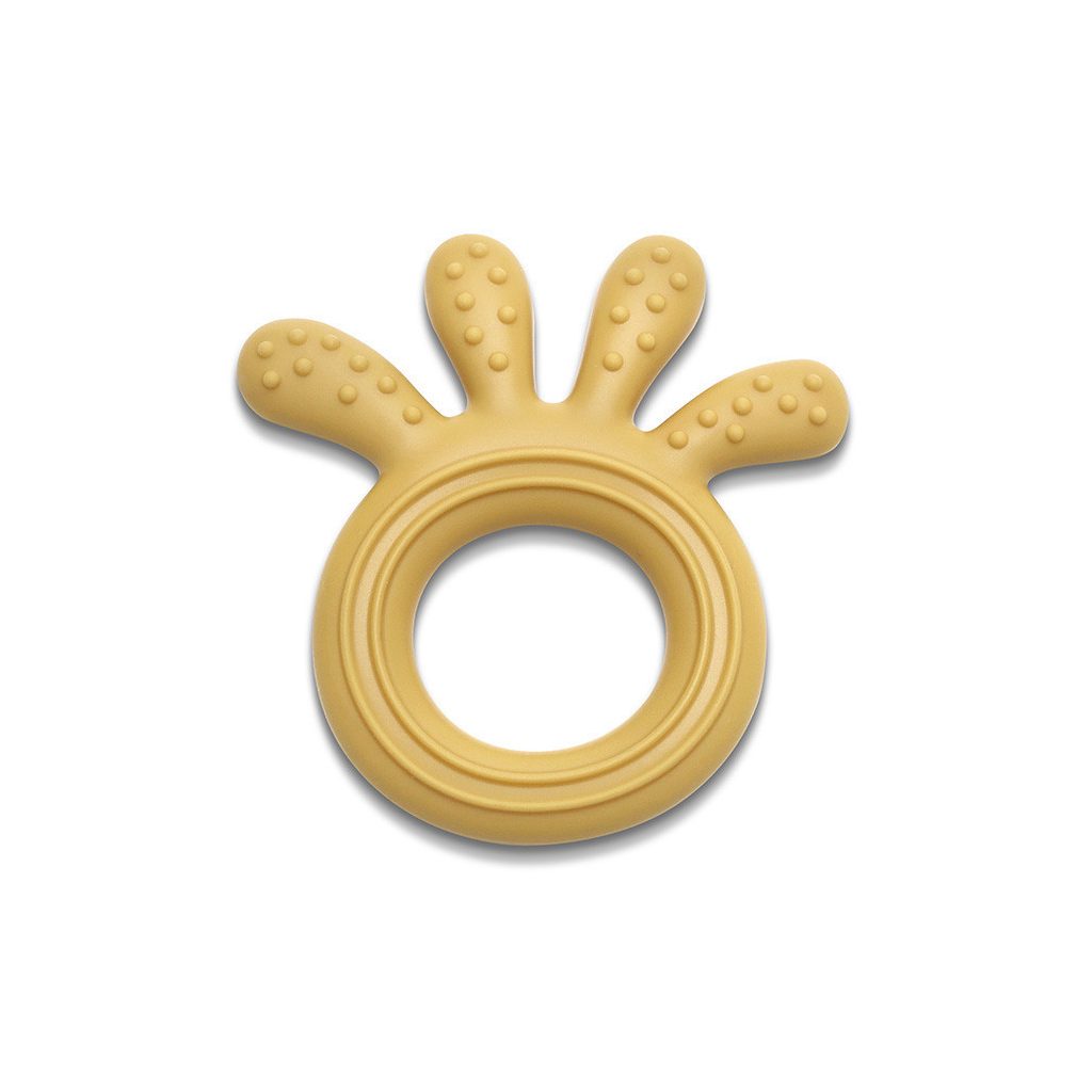 Lorelli Polip természetes szilikon rágóka - Yellow