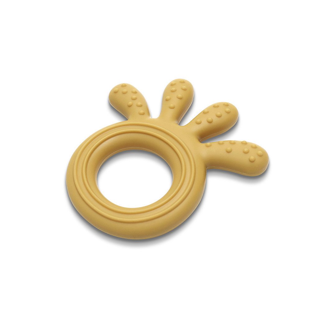 Lorelli Polip természetes szilikon rágóka - Yellow
