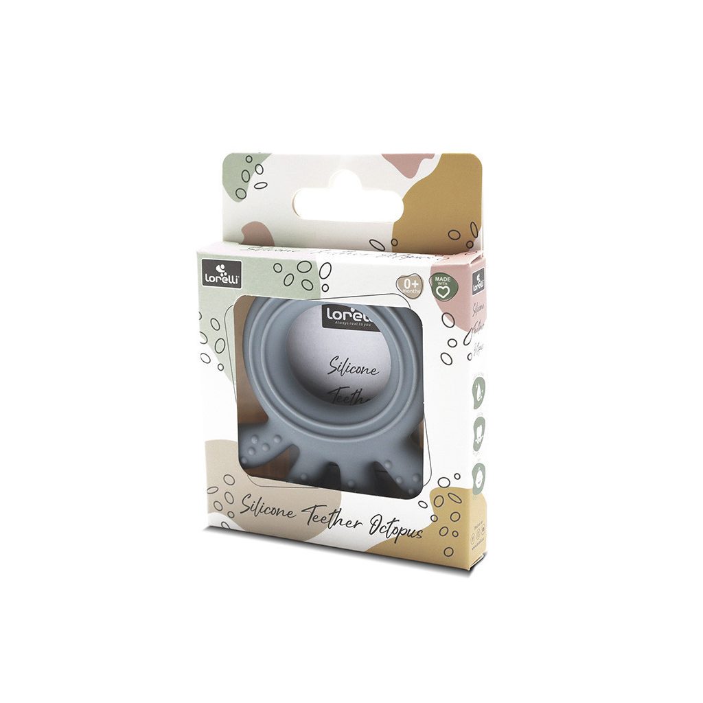 Lorelli Polip természetes szilikon rágóka - Grey