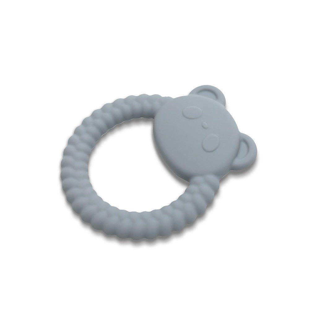 Lorelli Panda természetes szilikon rágóka - Grey