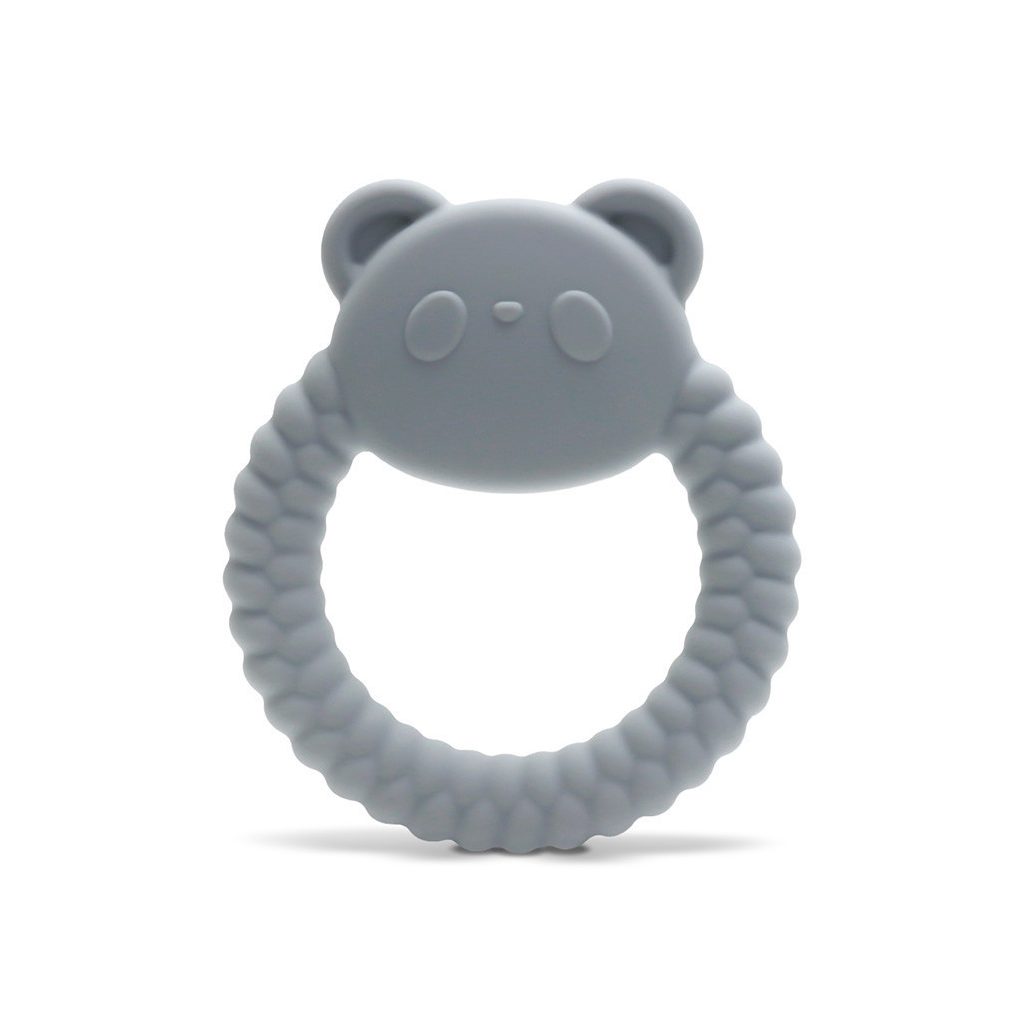 Lorelli Panda természetes szilikon rágóka - Grey