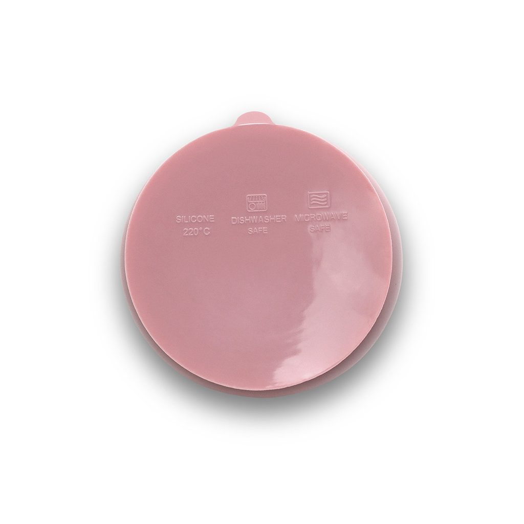 Lorelli szilikon tál tapadókoronggal - Deep Pink