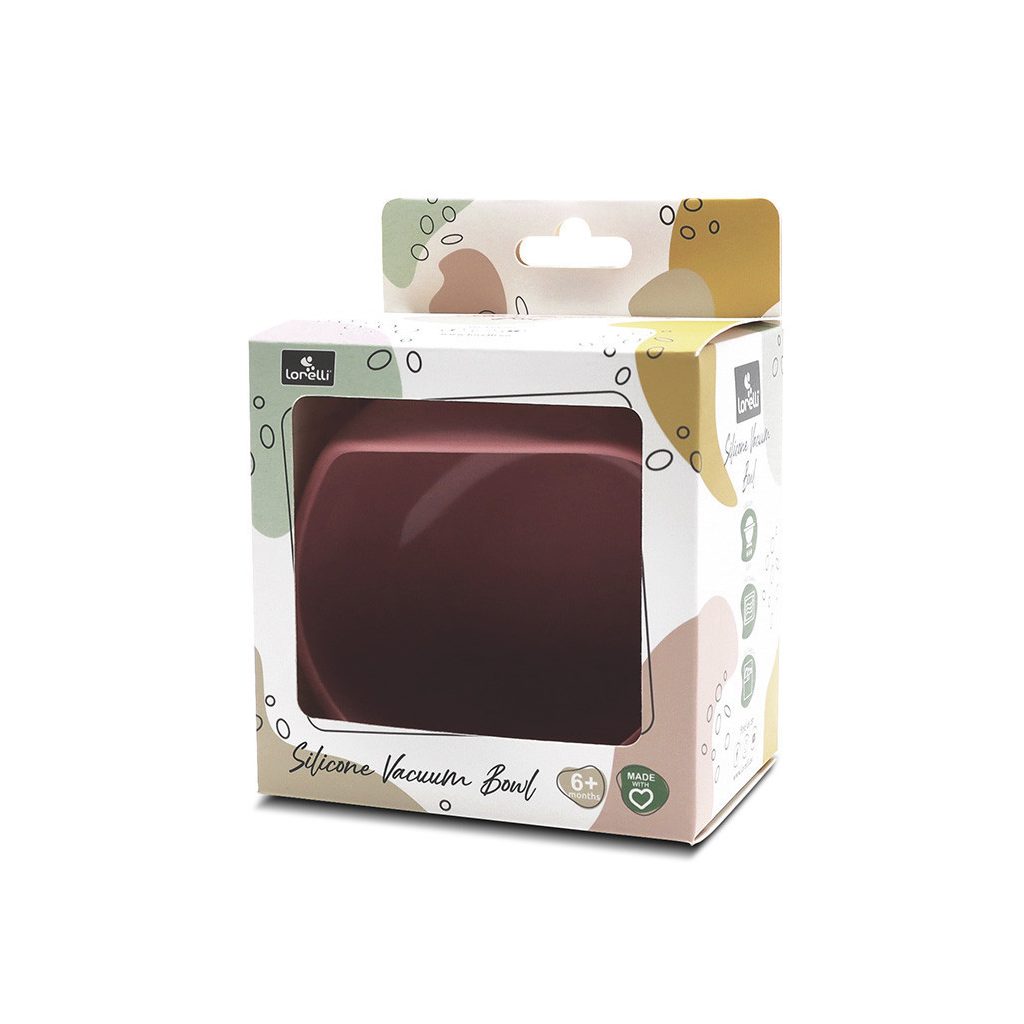 Lorelli szilikon tál tapadókoronggal - Deep Pink