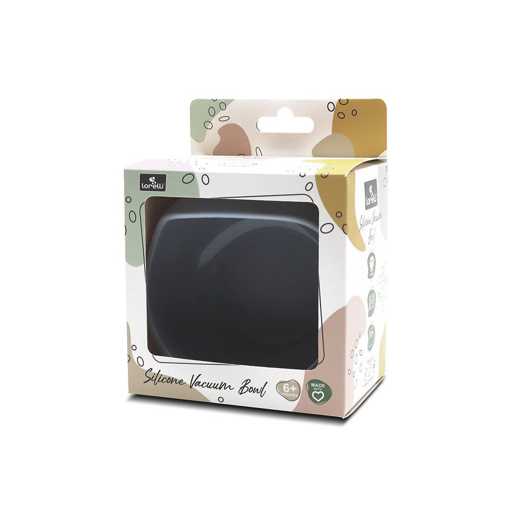 Lorelli szilikon tál tapadókoronggal - Grey
