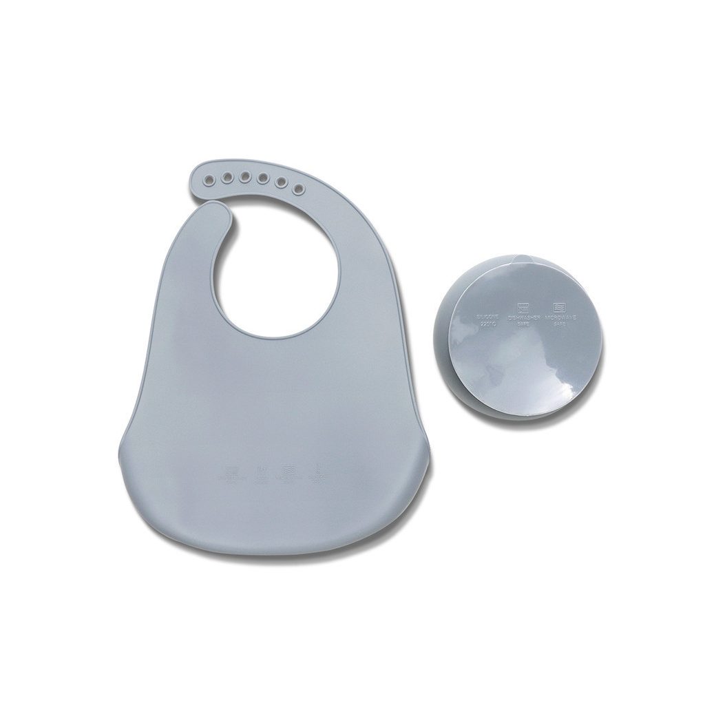 Lorelli Természetes szilikon 2 db-os étkészlet - Grey