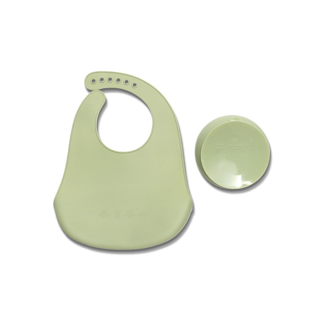 Lorelli Természetes szilikon 2 db-os étkészlet - Fresh Green