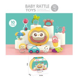   Chipolino 10 db-os csörgő és rágóka szett, tároló dobozzal