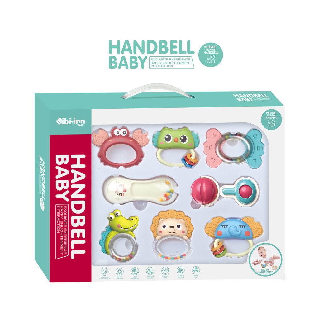 Chipolino 8 db-os csörgő és rágóka szett, állatok