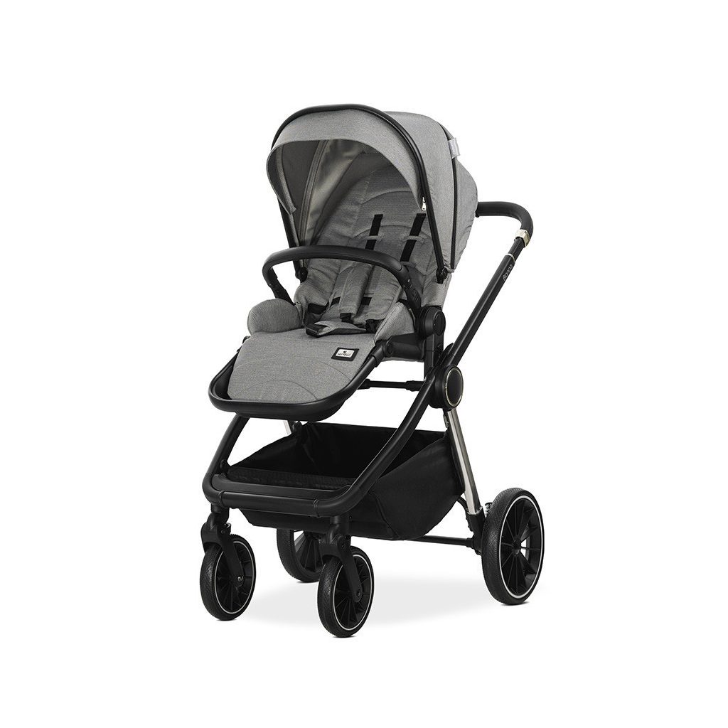 Lorelli Bianca 3az1-ben újszülött babakocsi Lorelli Aria Luxe hordozóval - Grey (2 doboz)