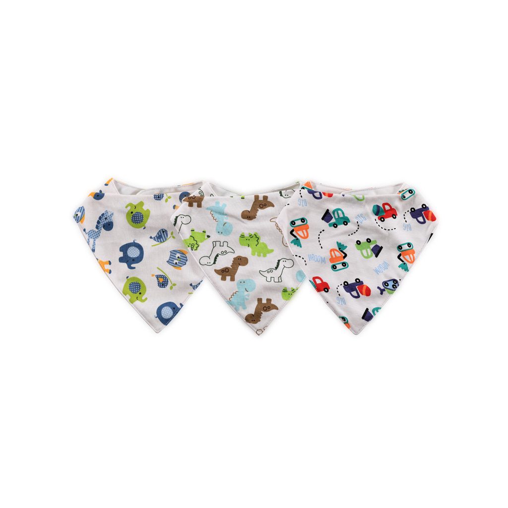 Baby Care nyálkendő szett 3 db-os - fiús