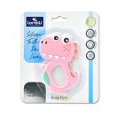 Baby Care szilikon rágóka - Dino Lucky Pink
