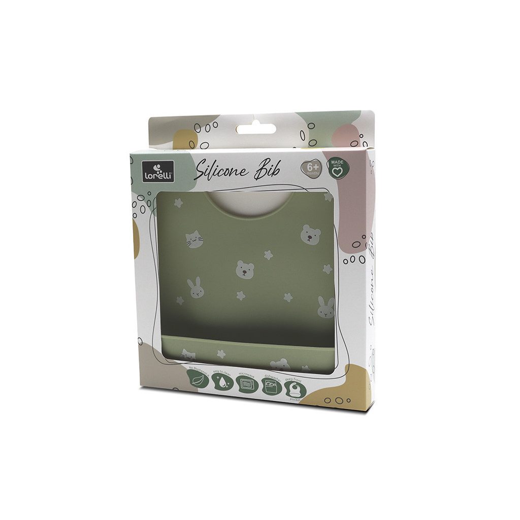 Lorelli Szilikon előke - fresh green