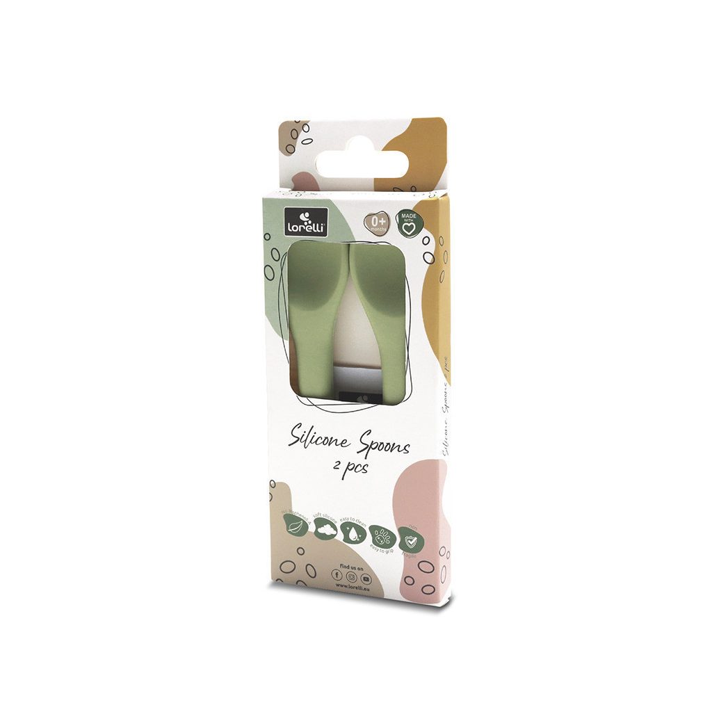 Lorelli Szilikon kanalak, 2 db - fresh green