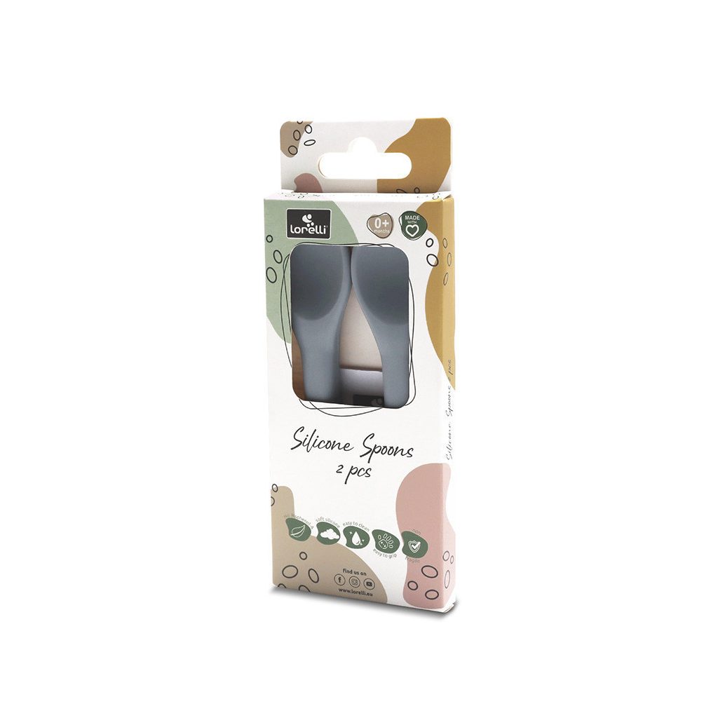 Lorelli Szilikon kanalak, 2 db - grey