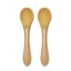 Lorelli Szilikon kanalak bambusz nyéllel, 2 db - yellow