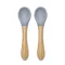 Lorelli Szilikon kanalak bambusz nyéllel, 2db - grey