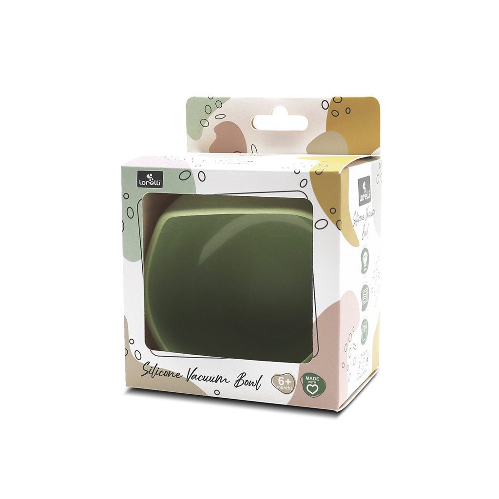 Lorelli Szilikon tál tapadókoronggal - Fresh Green