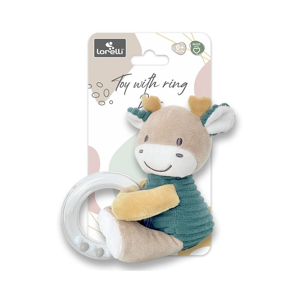 Lorelli Toys Plüss gyűrűs játék - Kék Szarvas