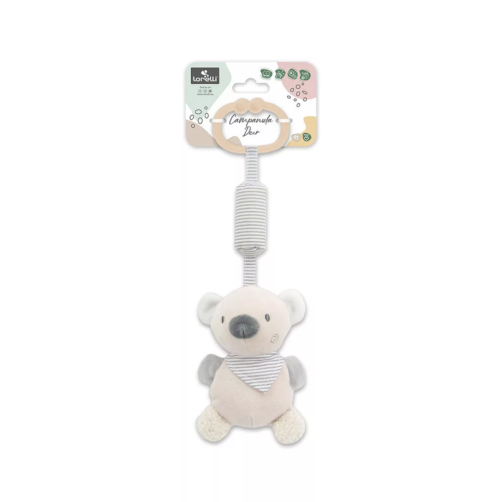 Lorelli Toys Campanula plüss babakocsi játék - Bézs Maci