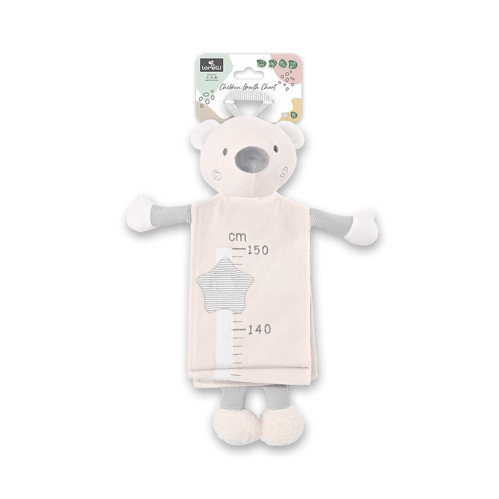 Lorelli Toys Magasságmérő Plüss - Bear Beige
