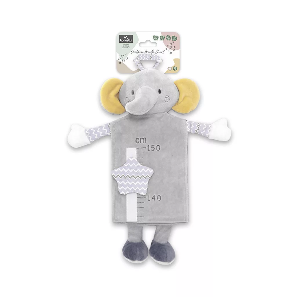 Lorelli Toys Magasságmérő Plüss - Elephant Grey