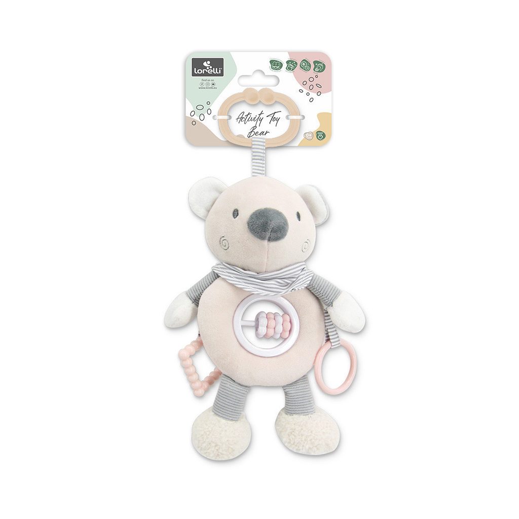 Lorelli Toys plüss csörgőjáték - Bézs Maci