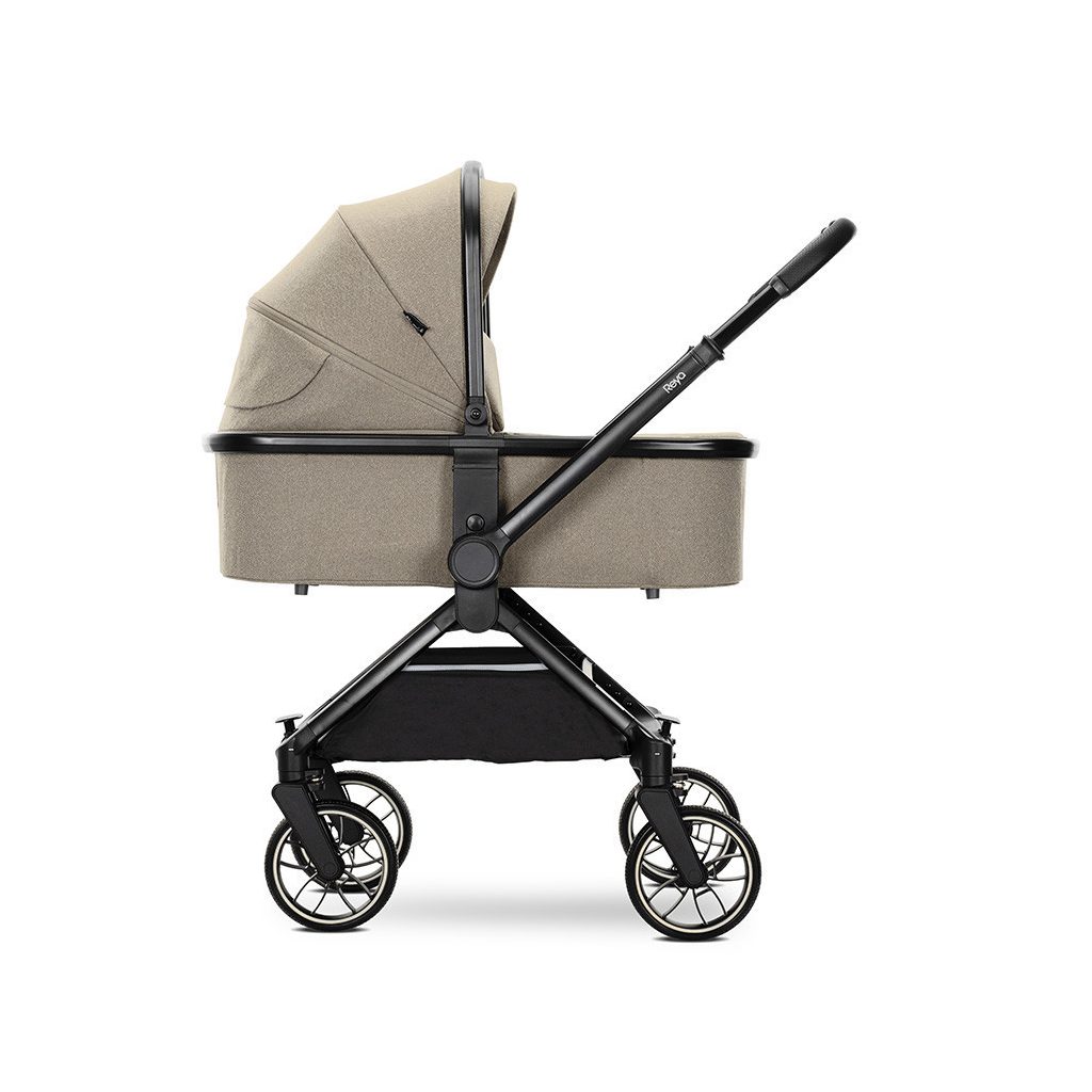 Lorelli Reya 3az1-ben multifunkciós babakocsi átfordítható tolókarral + Joy autóshordozó - Brown
