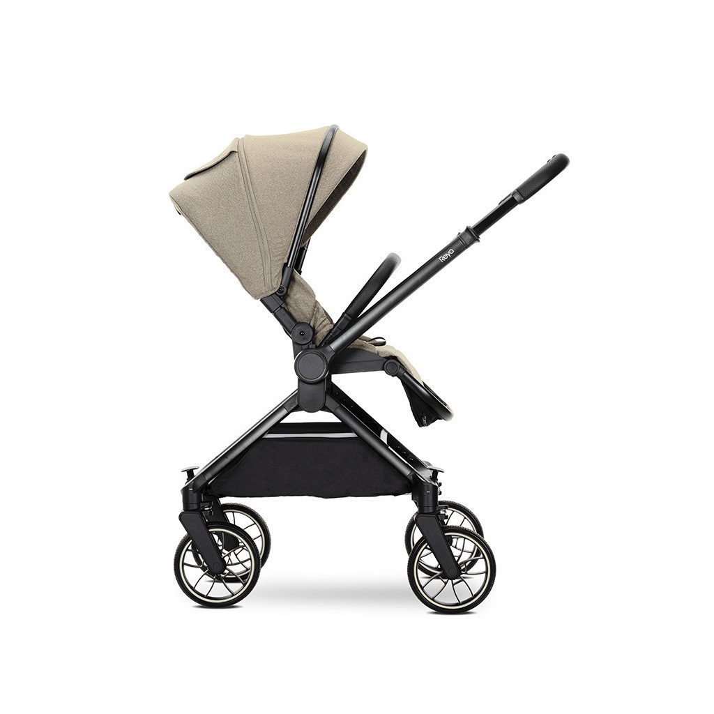 Lorelli Reya 3az1-ben multifunkciós babakocsi átfordítható tolókarral + Joy autóshordozó - Brown