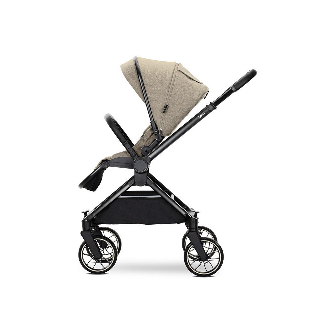 Lorelli Reya 3az1-ben multifunkciós babakocsi átfordítható tolókarral + Joy autóshordozó - Brown