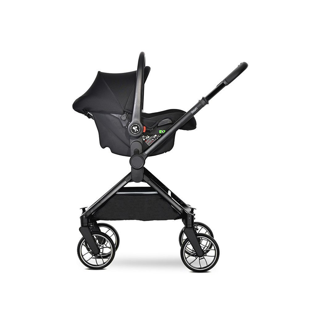 Lorelli Reya 3az1-ben multifunkciós babakocsi átfordítható tolókarral + Joy autóshordozó - Brown