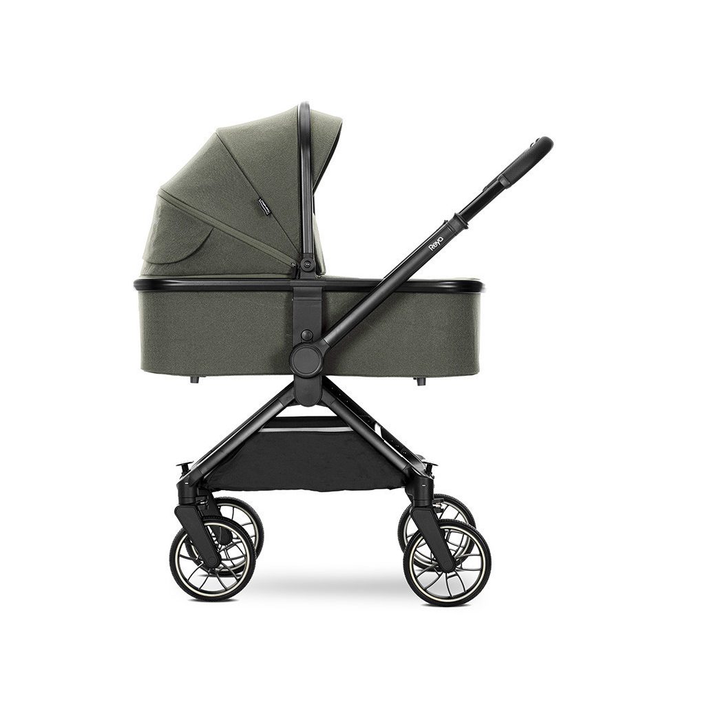 Lorelli Reya 3az1-ben multifunkciós babakocsi átfordítható tolókarral + Joy autóshordozó - Green