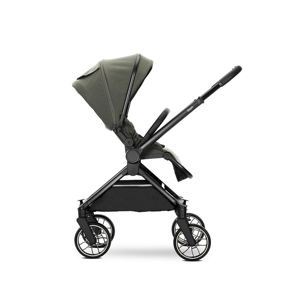 Lorelli Reya 3az1-ben multifunkciós babakocsi átfordítható tolókarral + Joy autóshordozó - Green