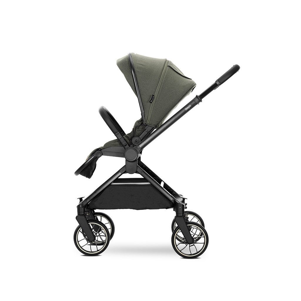 Lorelli Reya 3az1-ben multifunkciós babakocsi átfordítható tolókarral + Joy autóshordozó - Green