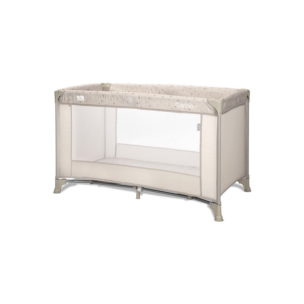 Lorelli Carina 1 fix utazóágy - Beige Stars