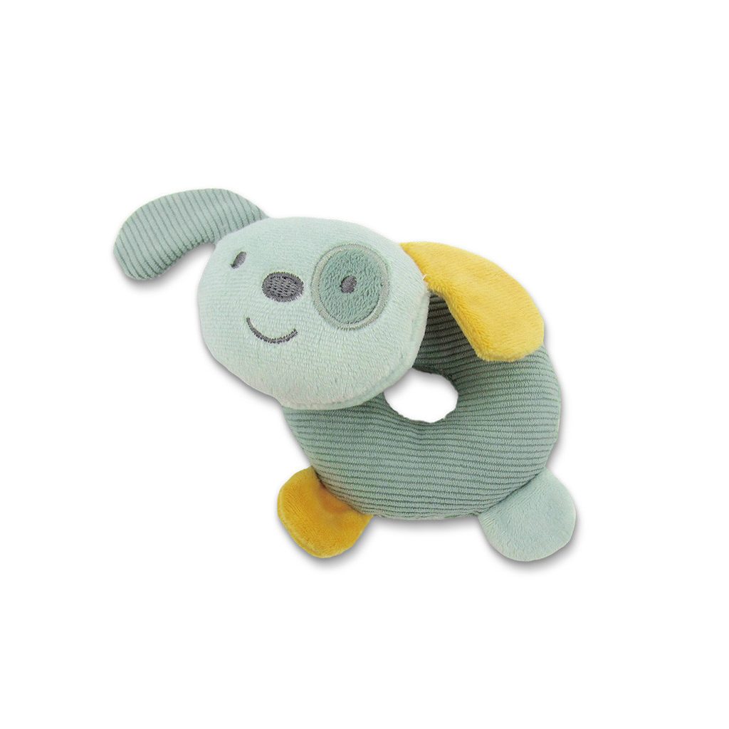 Lorelli Toys Csörgő fánk - Zöld Kutya