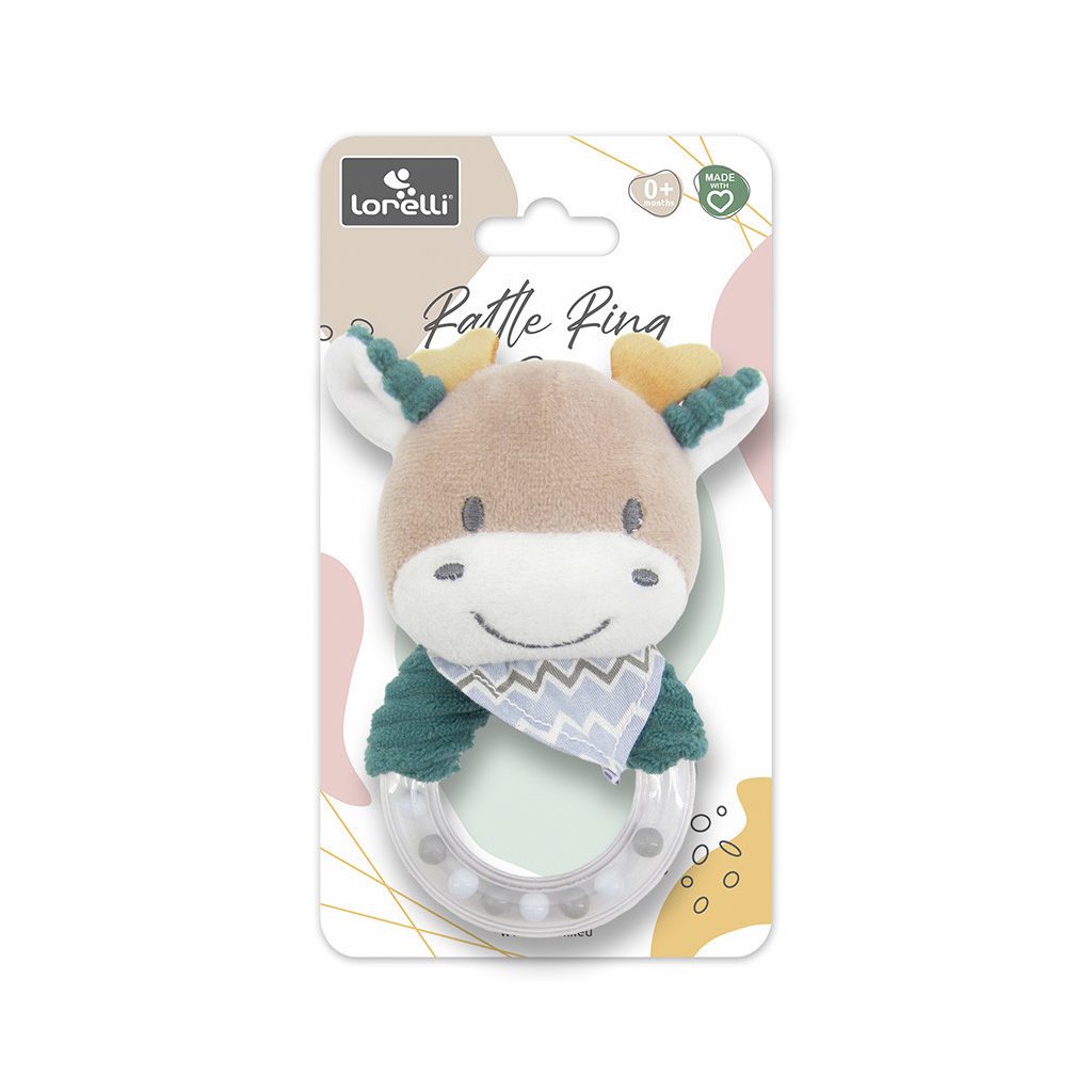 Lorelli Toys Plüss csörgő - Kék Szarvas