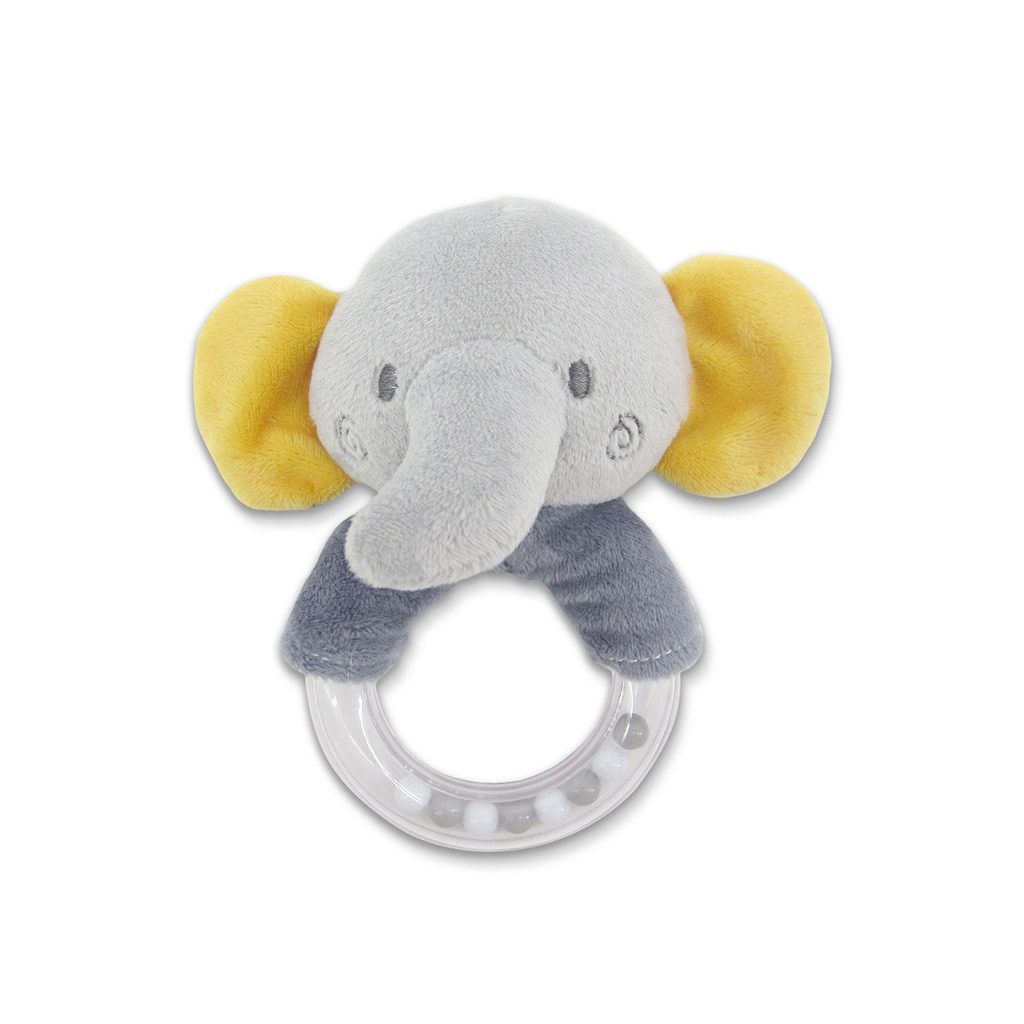 Lorelli Toys Plüss csörgő - Szürke Elefánt