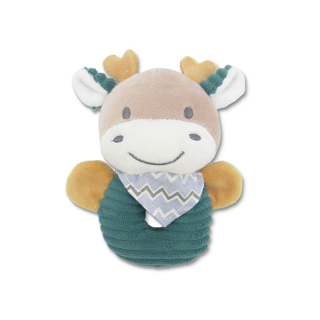 Lorelli Toys Plüss csörgő karika - Kék Szarvas