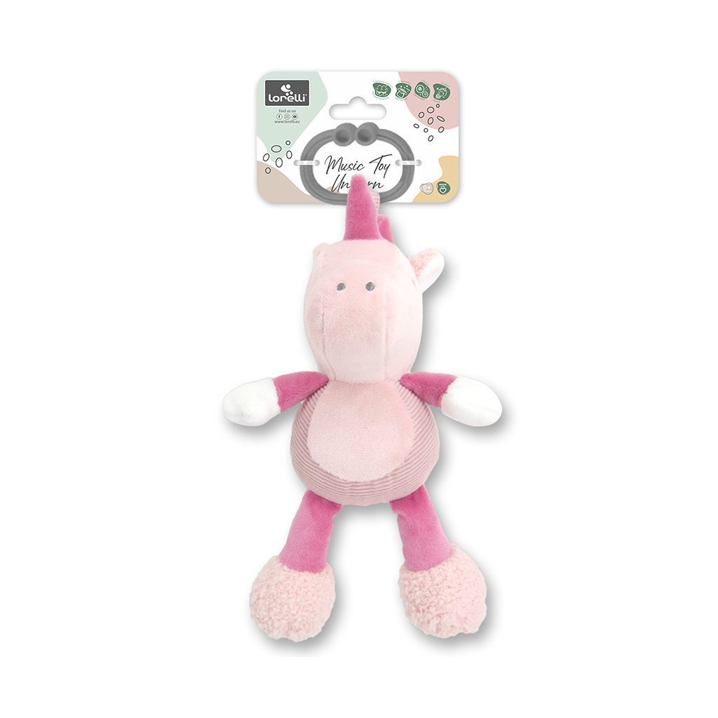 Lorelli Toys plüss zenélő játék - Pink Unikornis