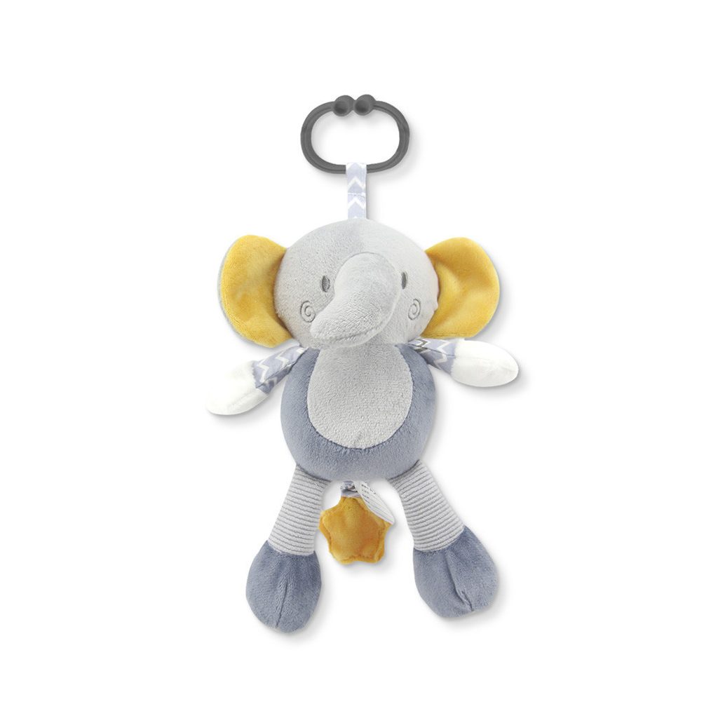 Lorelli Toys plüss zenélő játék - Szürke Elefánt