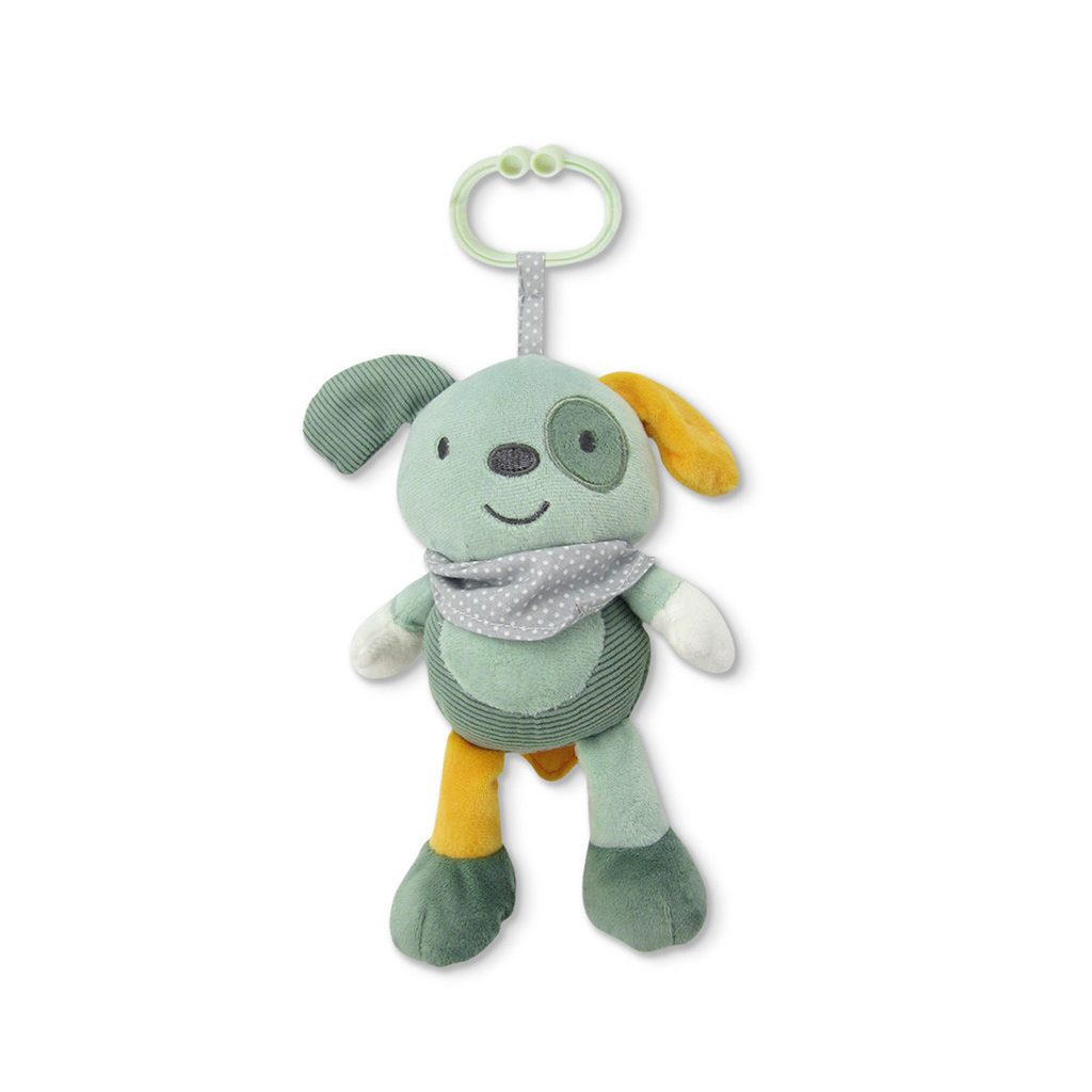 Lorelli Toys plüss zenélő játék - Zöld Kutya