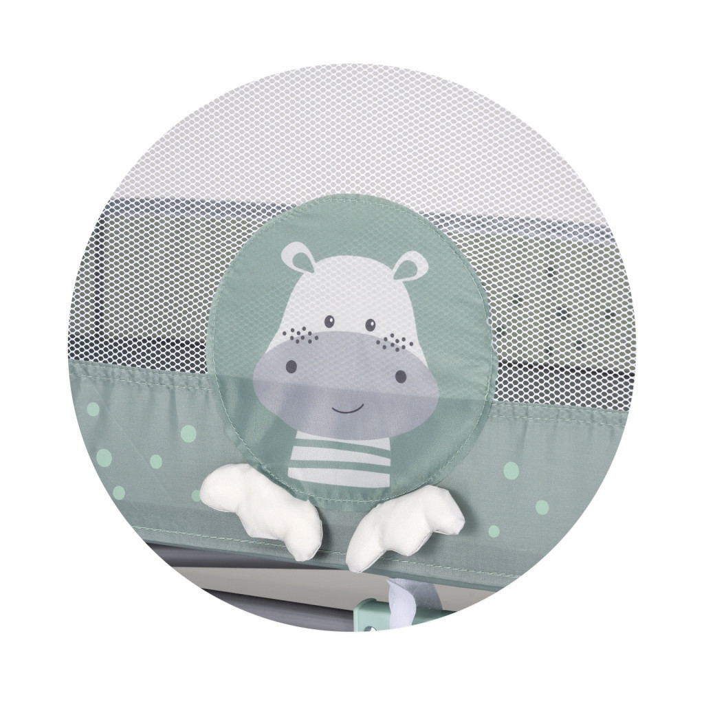 Chipolino Capri fix utazóágy - Hippo green