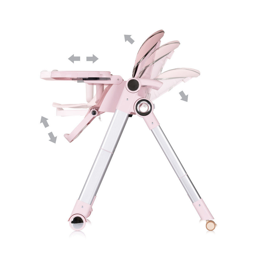 Chipolino Super Chef multifunkciós etetőszék - Pink Marshmallow