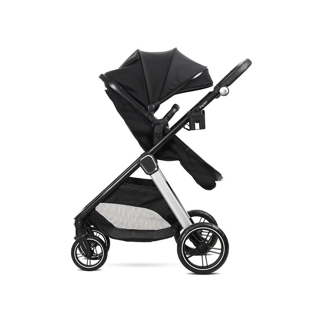 Lorelli Aspen babakocsi mózessé alakítható sport résszel - Black