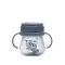 Baby Care szívószálas itató fogantyúval 250ml - Blue