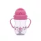 Baby Care szívószálas itató fogantyúval 275ml - Pink/Purple