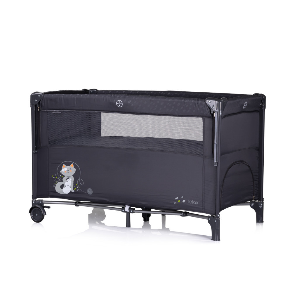 Chipolino Relax multifunkciós utazóágy - Anthracite