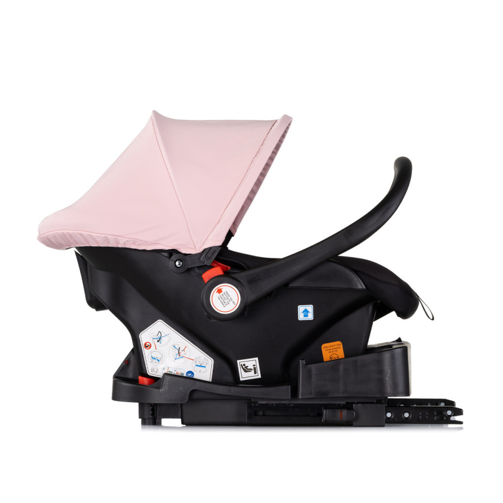 Chipolino Vista autóshordozó 40-87cm - Pink Marshmallow